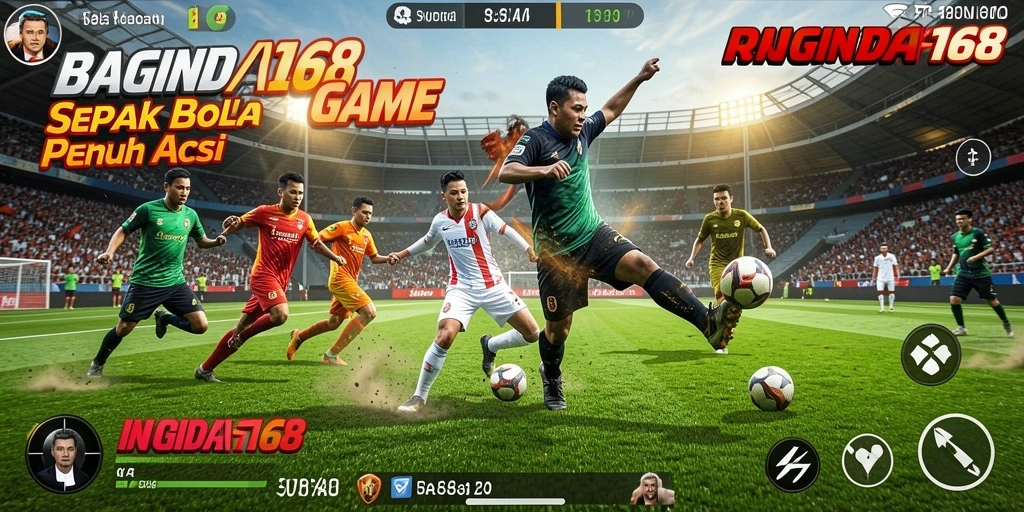 Tampilan gameplay menarik dari BAGINDA168 dalam sepak bola.
