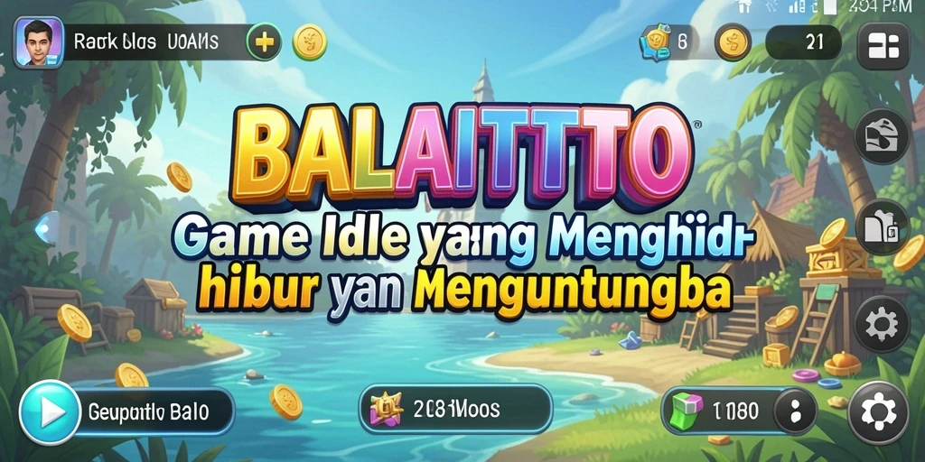 Tangkapan layar gameplay BALAITOTO menunjukkan kemajuan dalam pengelolaan sumber daya.