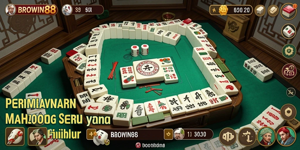 Screenshot BROWIN88 menampilkan gameplay Mahjong yang menarik dan seru.
