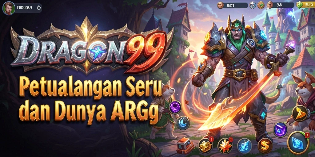 Screenshot menunjukkan aksi seru dalam pertarungan ARPG di DRAGON99.