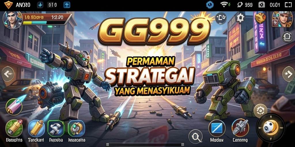Tampilan gameplay strategi mendebarkan dalam GG999.