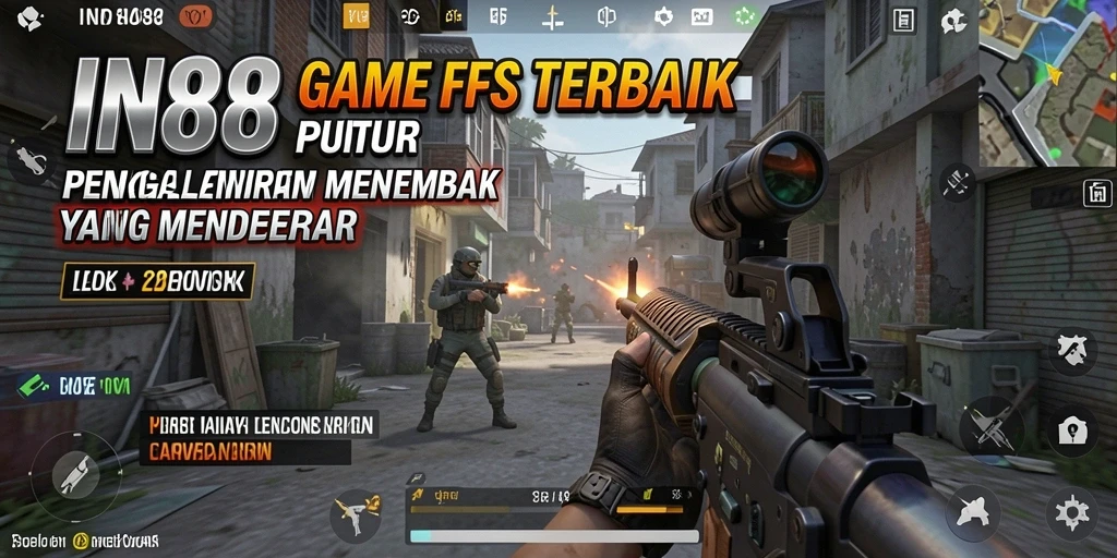 Tangkapan layar menampilkan gameplay menegangkan di arena pertempuran IN88.