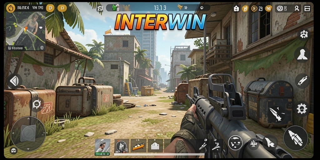 Gameplay seru dengan aksi tembak-menembak yang intens di INTERWIN.