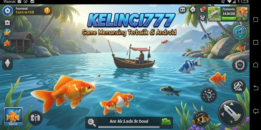 Tampilan gameplay KELINCI777 dengan pengalaman memancing yang seru.