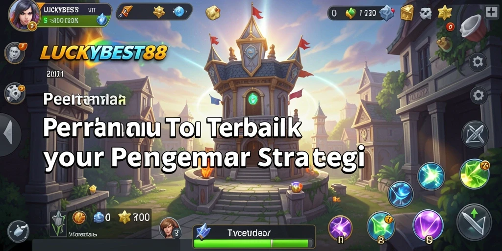 Tangkapan layar permainan LUCKYBEST88 yang menunjukkan aksi Tower Defense yang mendebarkan.