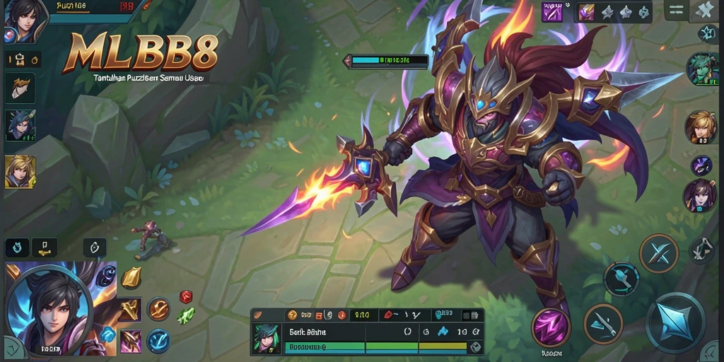 Tampilan grafik menarik dalam gameplay puzzle MLBB8.