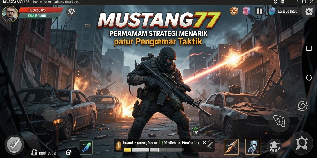 Screenshot gameplay MUSTANG77 menampilkan aksi strategi yang seru.