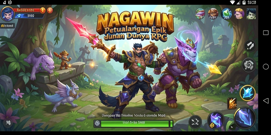 Gamer menikmati pengalaman RPG yang mendebarkan dalam NAGAWIN.