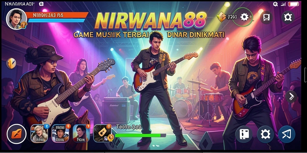 Tampilan gameplay interaktif NIRWANA88 yang menarik dan penuh warna.
