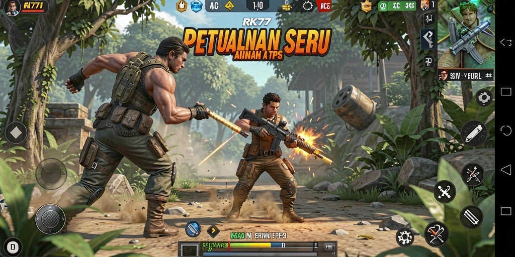 Tampilan menarik dari gameplay RK77 yang mendebarkan.