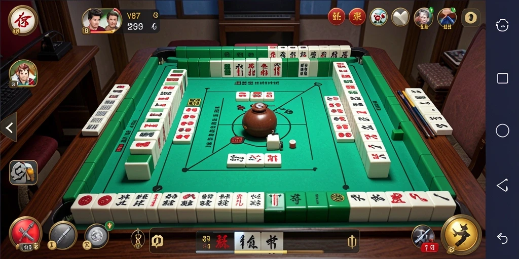 Tangkapan layar gameplay Mahjong yang menakjubkan di V87.